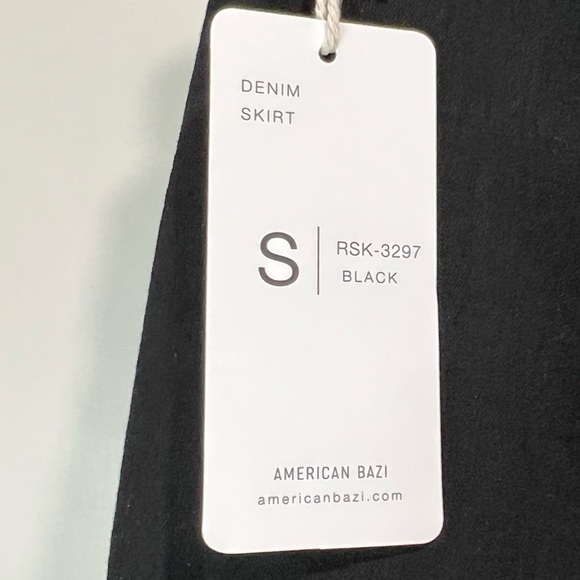 Black Denim Mini Skirt from American Bazi - Picture 5 of 5